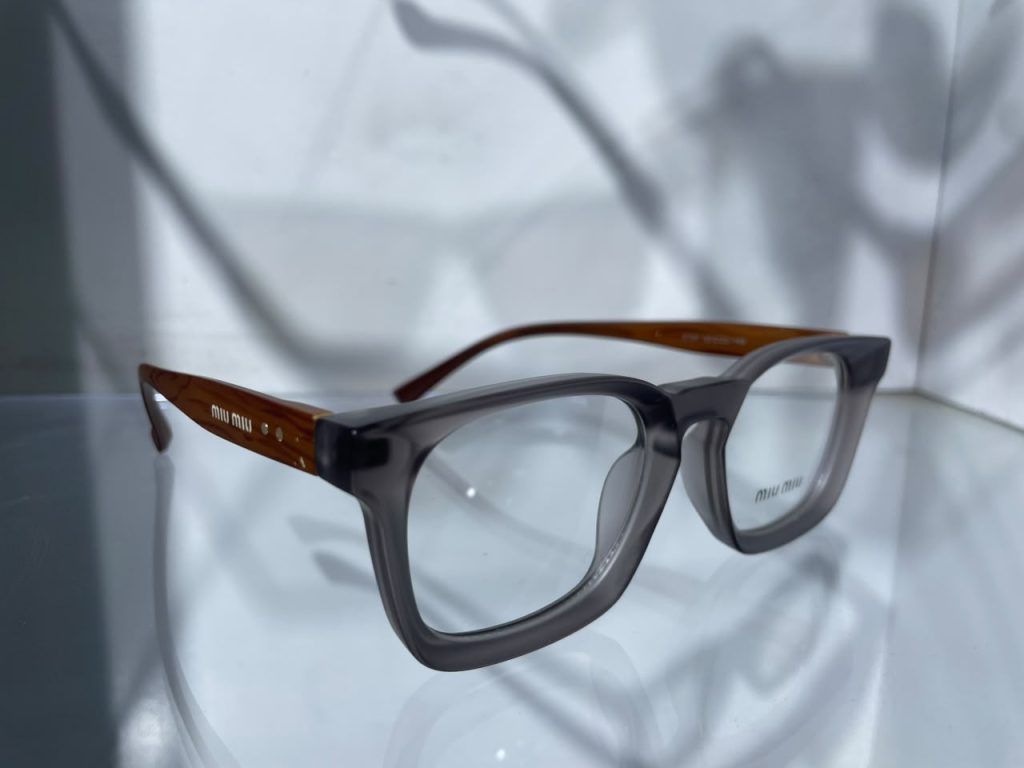 Premium Wooden Sunglass - এশ কালার